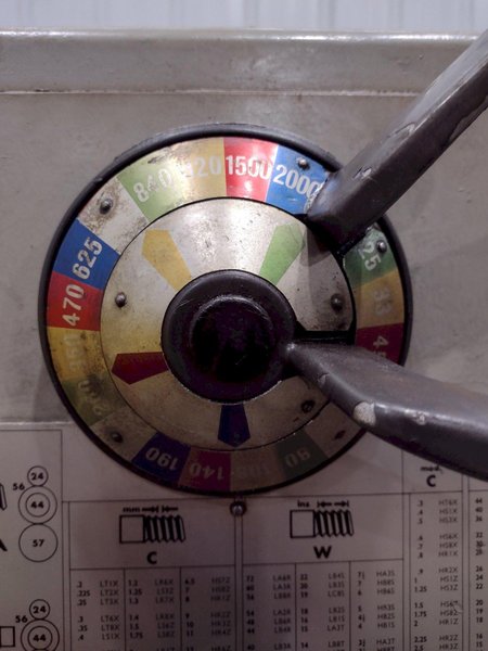 15&quot; X 50&quot; CLAUSING COLCHESTER MODEL #15 ENGINE LATHE, 2-3/16&quot; HOLE: STOCK #19155