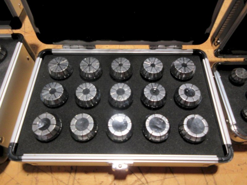 Haas ER16(10),  ER25(15), ER32(18) Complete Collet Sets In Case - BRAND NEW! 04-0718, 04-0719, 04-0720- Auction Item