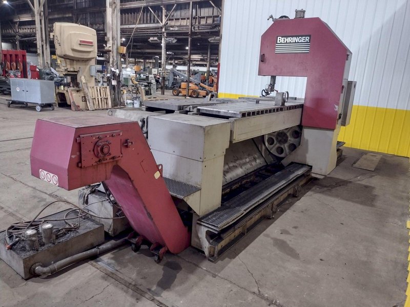157&quot; X 26&quot; X 15&quot; H BEHRINGER MODEL #LPS-40-4 VERTICAL PLATE SAW: STOCK #17147