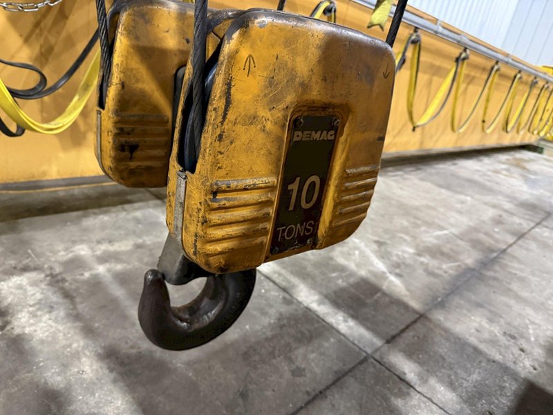 10 TON X 50' DEMAG DOUBLE GIRDER BRIDGE CRANE, NEW 1998: YOBRO #24519