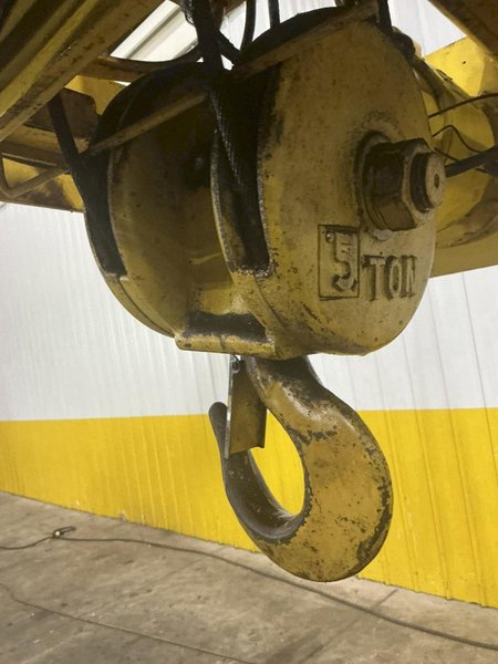 5 TON YALE PATRIOT SERIES 2000 UNDERHUNG CRANE HOIST WITH POWER TROLLEY : YOBRO #25281