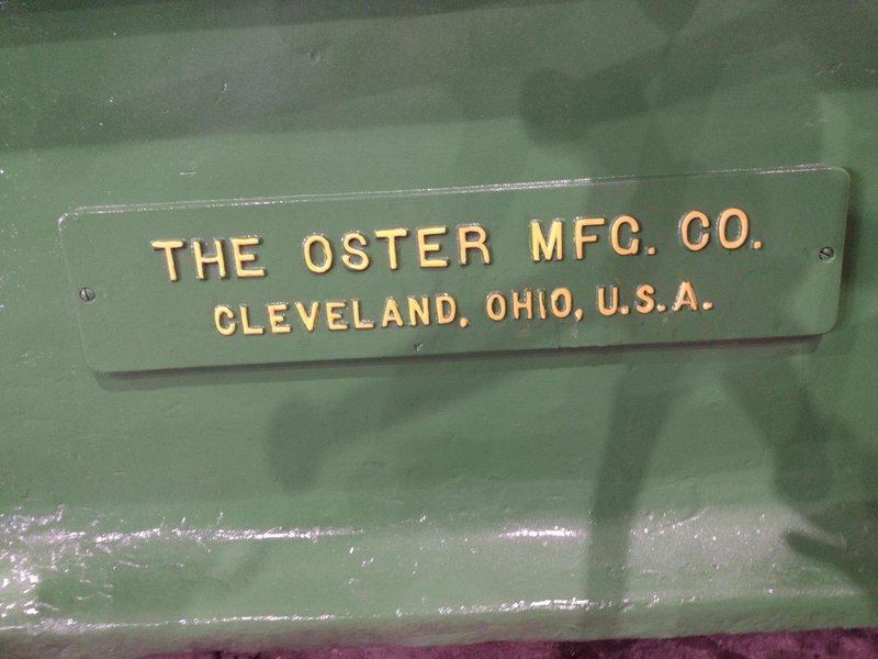 8&quot; OSTER MODEL #8R-RAPID PIPE THREADER THREADING MACHINE: STOCK #22819