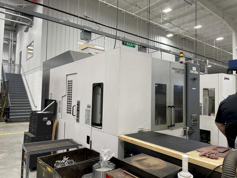 OKUMA "Space Center" Model MA-400HA CNC Horizontal Machining Center, New 2003.