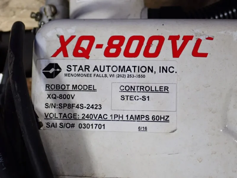 STAR AUTOMATION INC. PICK &amp; PLACE ROBOT   -  XQ-800V