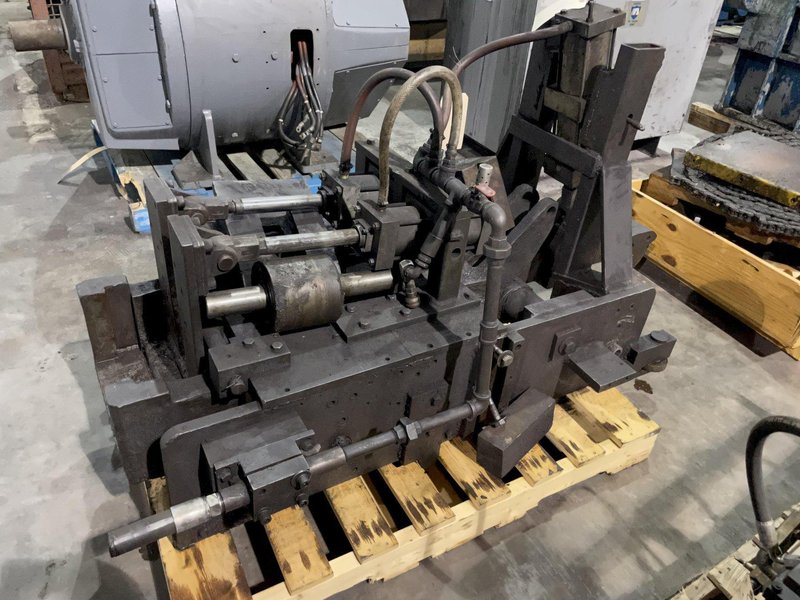 50,000 LBS x 38&#039; VAUGHN DOUBLE PULL/ SINGLE CHAIN DRAW BENCH: STOCK #13578