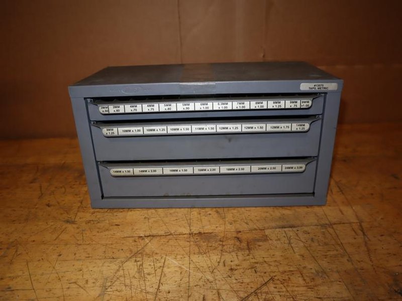 Huot 3-Drawer Metric Tap Index- Auction Item