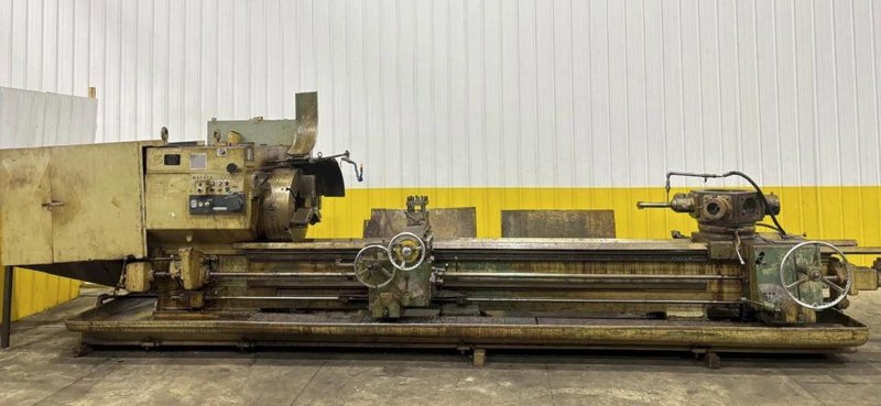 12.5" HOLLOW SPINDLE WARNER &amp; SWASEY MODEL 4A (M–3580) SQUARE HEAD TURRET LATHE. STOCK # 1107725
