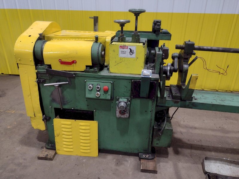 5/16&quot; X 20&#039; SHUSTER METTLER 2A4V AUTOMATIC WIRE STRAIGHTEN AND CUT MACHINE: STOCK #19403