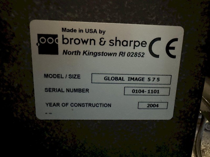 BROWN &amp; SHARP GLOBAL IMAGE 575 CMM MACHINE: STOCK #22825