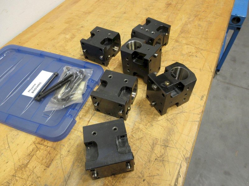 BMT (6) Miyano Tool Holders 1.75" Diameter, 56mm x 68mm Bolt Pattern with Mounting Bolts- Auction Item