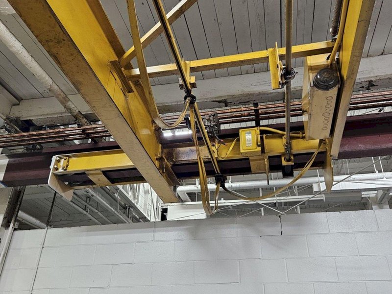 5 TON X 25' PROGRESSIVE SINGLE GIRDER OVERHEAD BRIDGE CRANE: YOBRO #25381