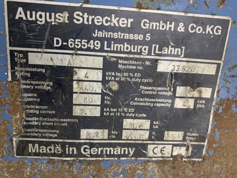 Strecker Model 1A  Butt Welder