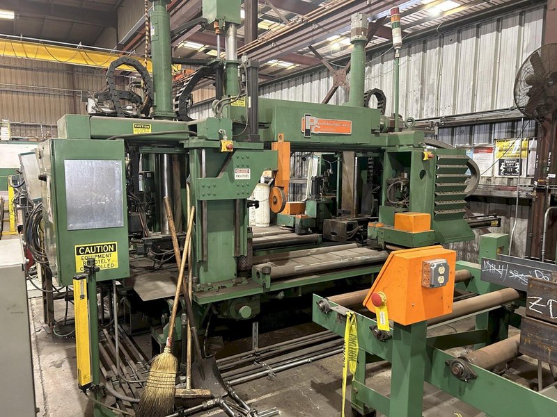 50" x 24" x 6" PEDDINGHAUS MODEL #ABCM-1250-3D CNC AUTOMATIC BEAM COPING MACHINE: STOCK #19881