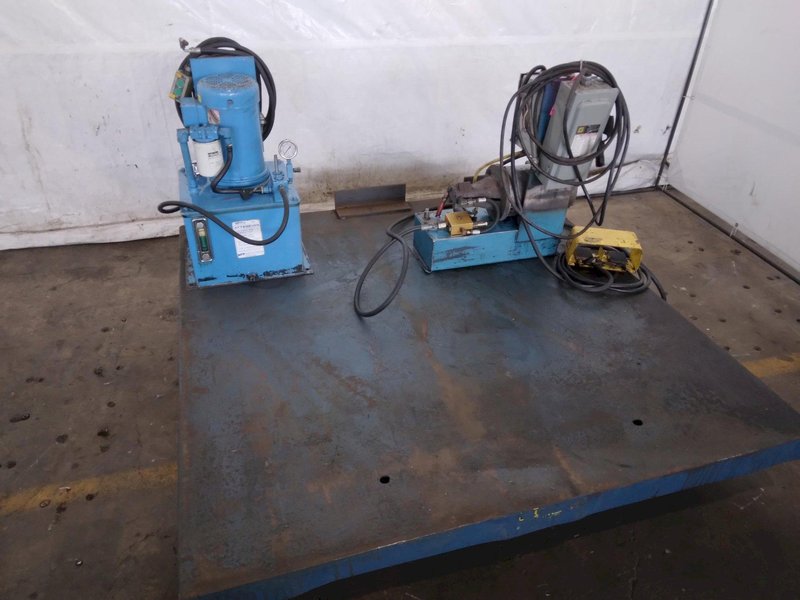 10,000 LB X 72" X 72" X 72" VESTIL EHLT-10-72 HYDRAULIC LIFT TABLE. STOCK # 1166723