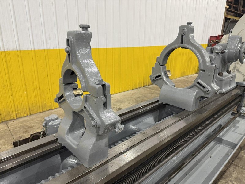 28&quot; X 144&quot; LODGE &amp; SHIPLEY 8-7/8&quot; HOLLOW SPINDLE ENGINE LATHE 8-7/8&quot; HOLE: STOCK #24032