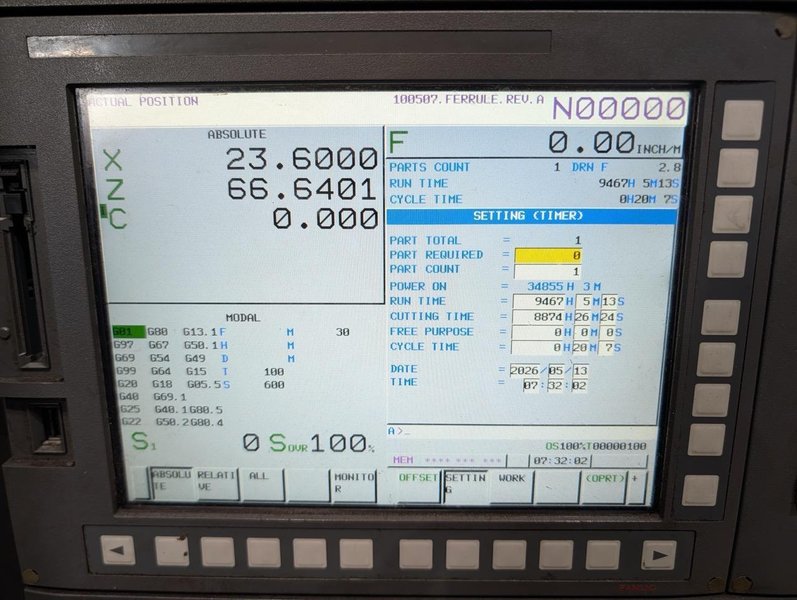 Hyundai Wia L300LMC CNC Lathe, 2018 – Live Tooling, Box Ways, Tailstock, C-Axis, Chip Conveyor