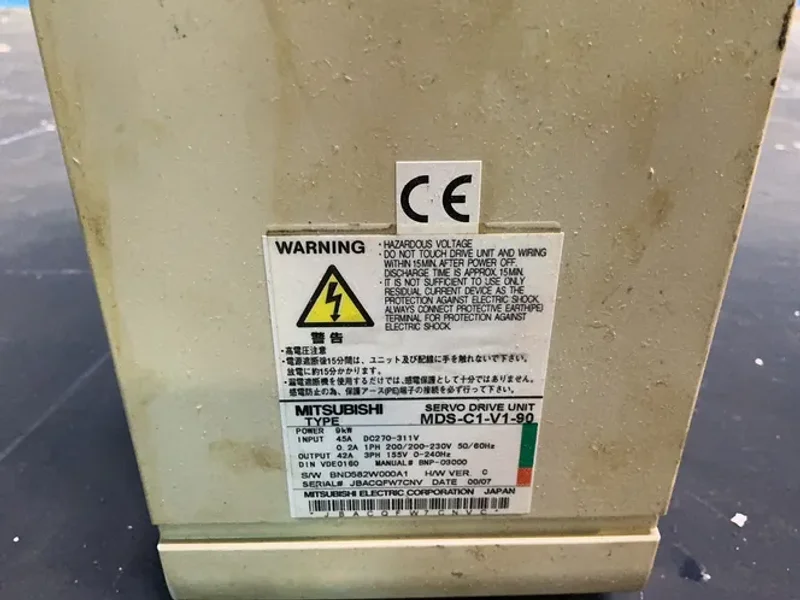 MITSUBISH 9 KW SERVO DRIVE UNIT  -  MDS-C1-V1-90