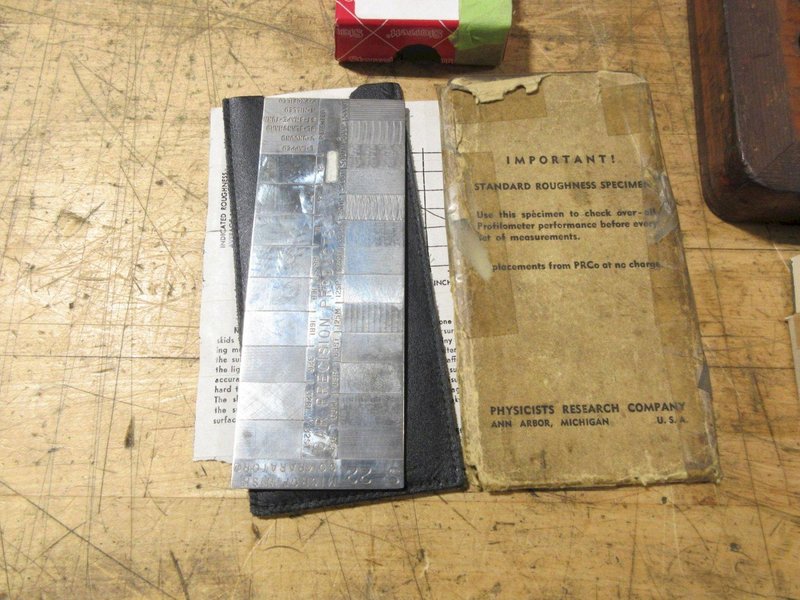 Starrett Micrometer Setting Standards 1"-11", Swedish Gage Co. Micrometer Standards 1"-12", Feeler Gage Stock, Surface Finish Standards- Auction Item