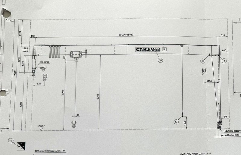 Konecranes - Semi-portal 5 ton x 15 030 mm