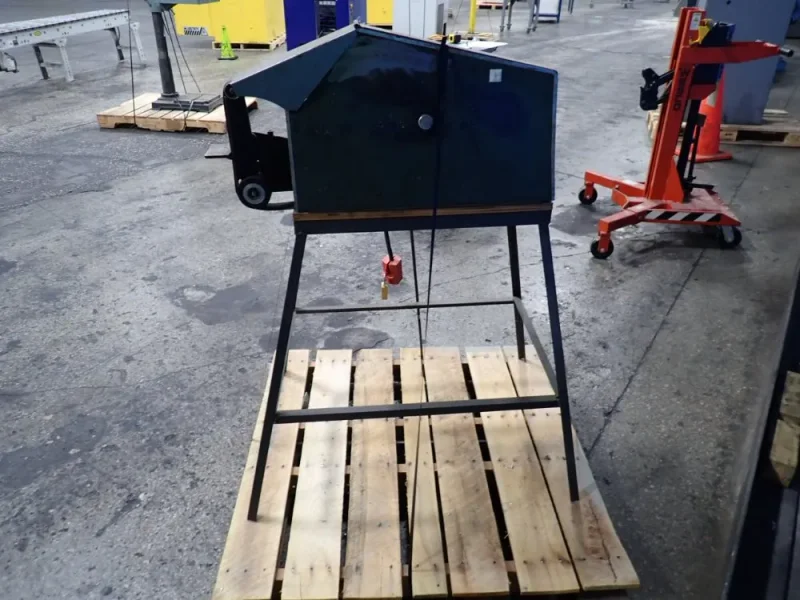 OLYMPIC FOUNDRY CO. 4" X 2" BELT GRINDER  -  SQUARE WHEEL