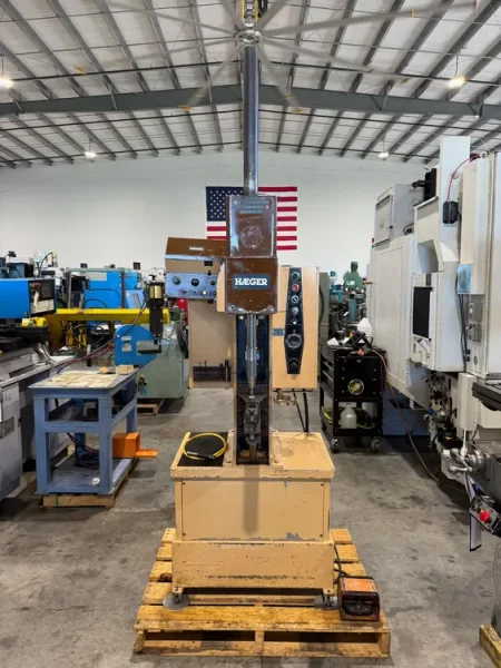 HAEGER HP6-B  6 Ton Hydraulic Insertion Press &amp; Autofeed Bowl USA #7676