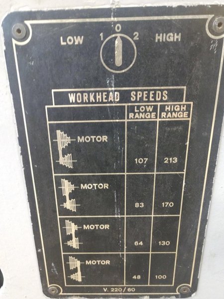 12&quot; X 2 HP BENTLEY / BROWN &amp; SHARP MAGNETIC CHUCK POWERED GRINDING HEAD: STOCK #14454
