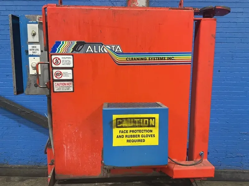 ALKOTA CLEANING SYSTEMS 26” DIA. X 32” HEIGHT ROTARY PARTS WASHER  -  112