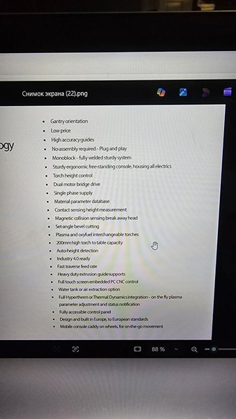 5′ x 10′ Jekran X-MW 105 CNC Plasma, 2023