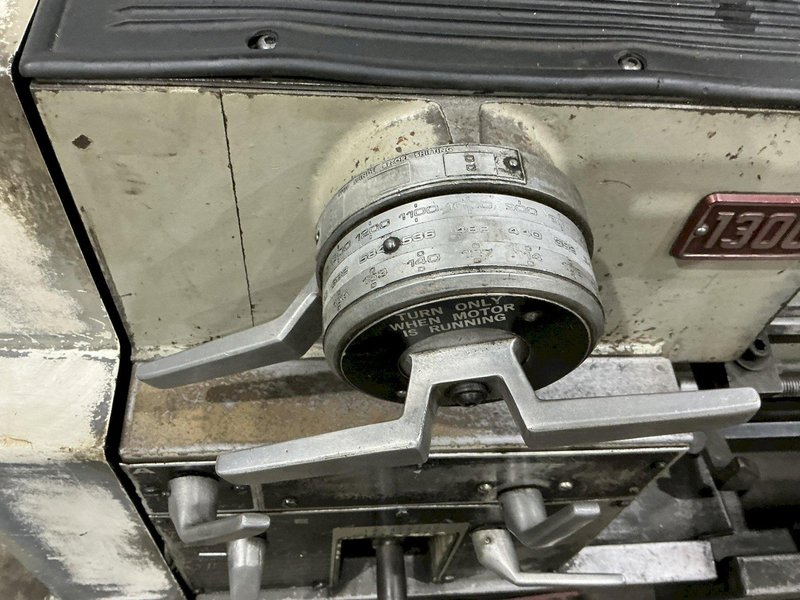 13" CLAUSING MODEL #1300 ENGINE LATHE, 1.75" HOLE : YOBRO #25355