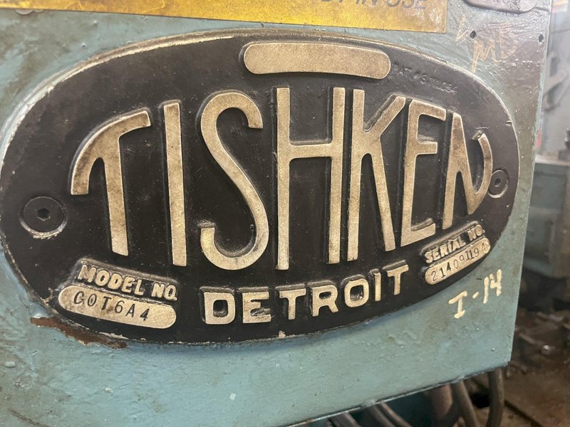 18 TON TISHKEN MODEL #COT6A4 6-WAY ADJUSTABLE CUTOFF PRESS: STOCK #15341