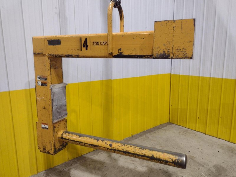 4 TON CALDWELL MODEL#81P-4-50 C HOOK ROLL LIFTER: STOCK #22715