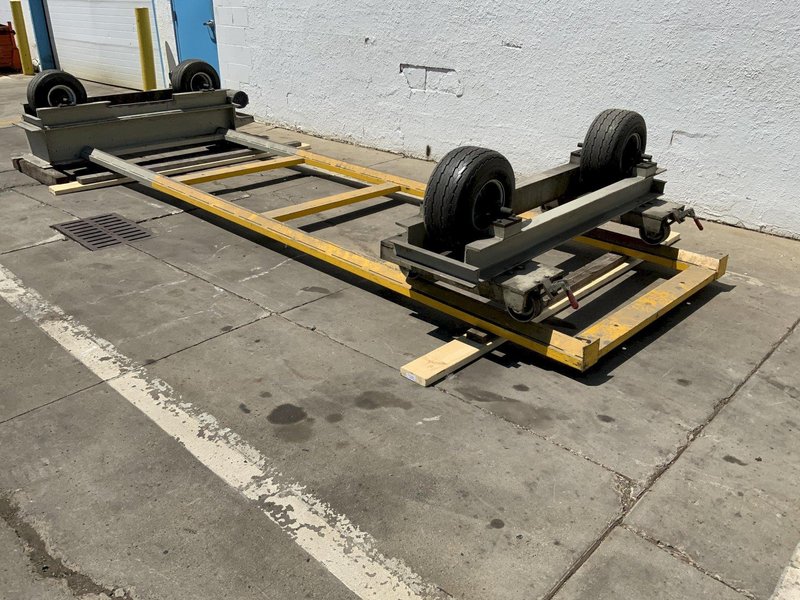 5000 LB CUSTOM MADE TANK TURNING ROLLS SET: STOCK #81222