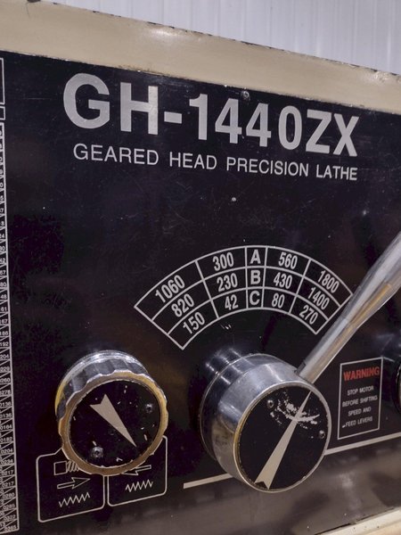 14&quot; X 40&quot; JET MODEL #GH-1440ZX GAP BED ENGINE LATHE, 3-1/8&quot; HOLE: YOBRO #24464