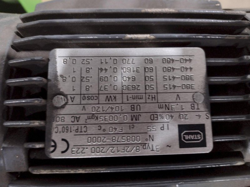 5 TON STAHL MODEL ST50 POWERED CHAIN HOIST. STOCK # 0848923