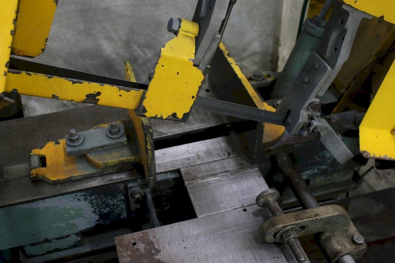 9" X 16" W F WELLS HORIZONTAL BAND SAW: STOCK #75562