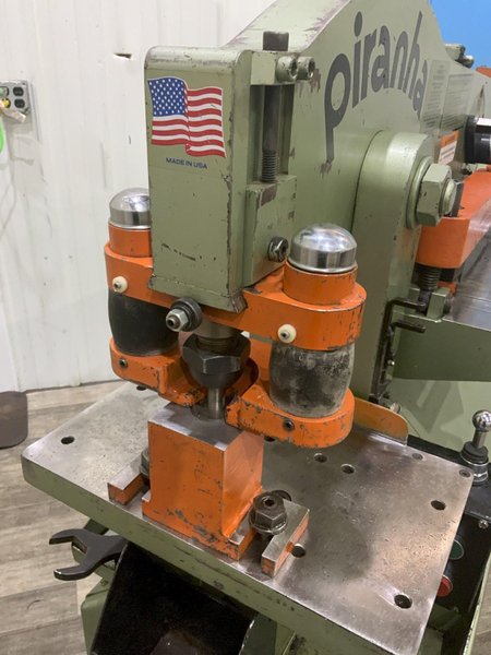 50 TON HYDRAULIC PIRANHA P50 IRON WORKER: STOCK #80840