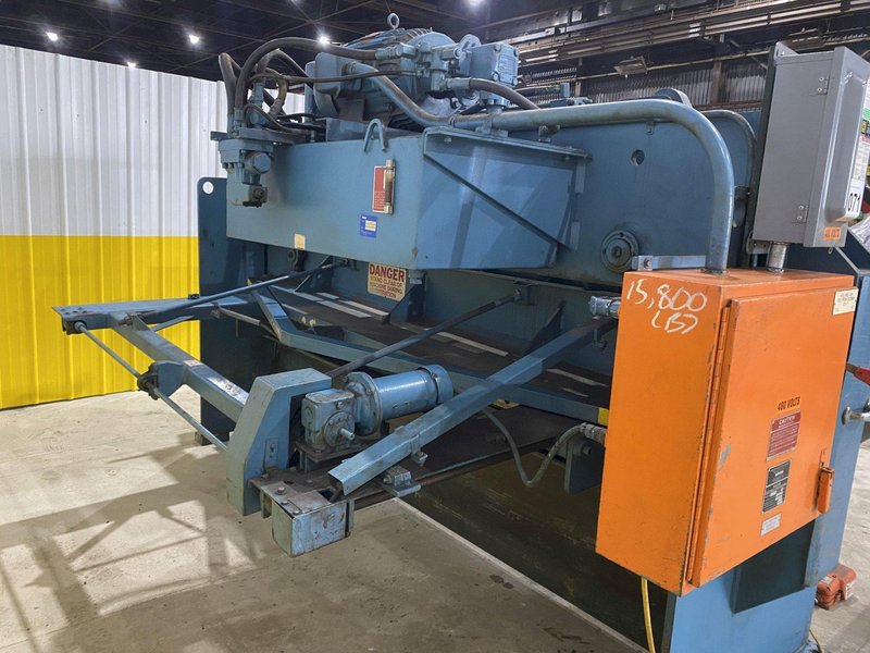 10&#039; X 1/4&quot; HTC HYDRA-TOOL MODEL #250-10A HYDRAULIC POWER STEEL SHEAR: STOCK #20396