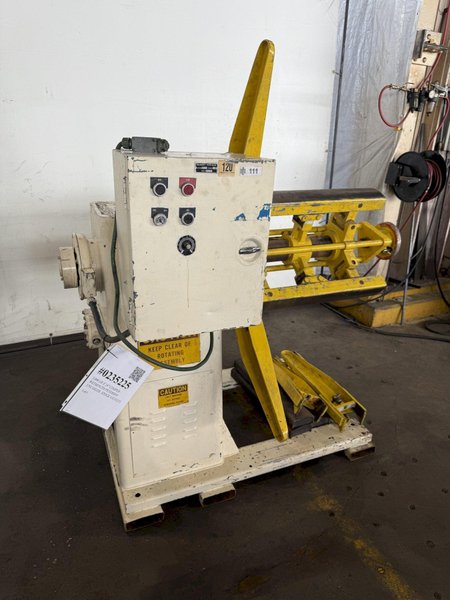 5,000 LB X 24&quot; COOPER WEYMOUTH PETERSON UNCOILER. STOCK # 0235225.