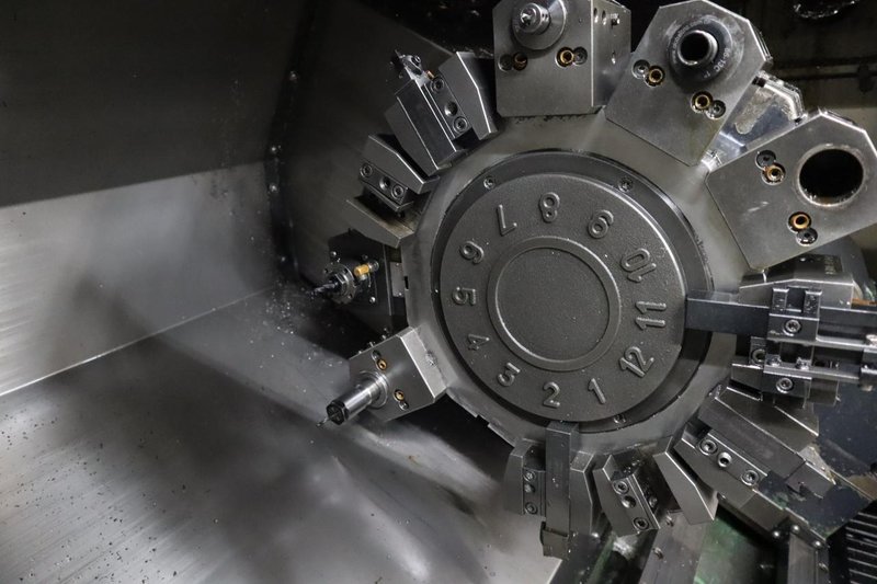 Doosan Lynx 300M CNC Turning Center with Live Milling, 12 Station Turret, 10&quot; 3-Jaw Chuck, Tailstock, Tool Presetter, Parts Catcher, Chip Conveyor- Auction Item