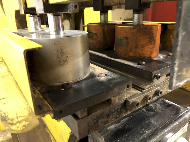 10&quot; x .080&quot; COIL JOINING TECH SHEAR BUTT END WELDER WITH MILLER ECONO TWIN HF WELDER: STOCK #19064