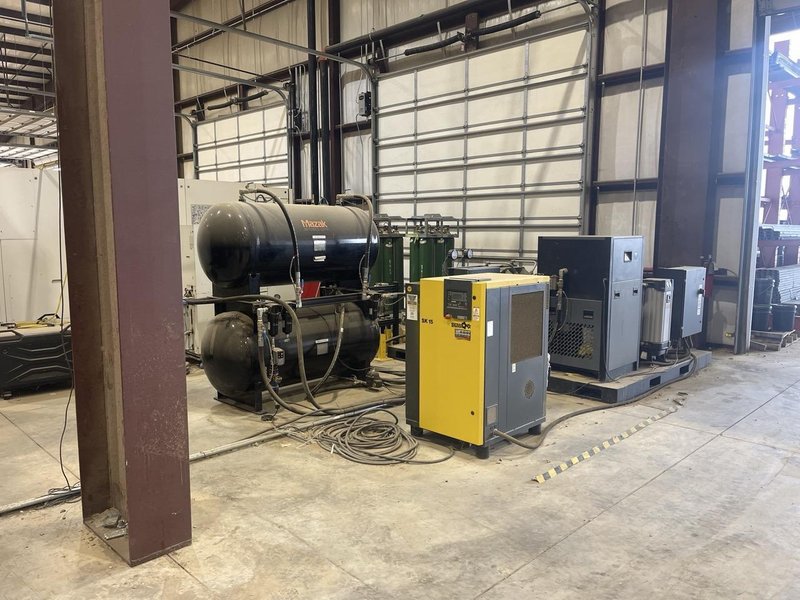 7000 Watt Mazak Optiplex 4220 NEO Fiber Laser, 2024 – Lucas 4220 Ez Compact 8-Shelf Stocker and Scheduler Automation System, Liberty High Performance Air System, Gold Series X-Flo Industrial Dust Collector