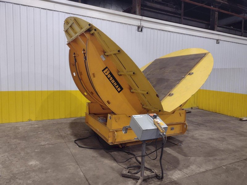 100,000 LBS BUSHMAN MODEL #MR9604 POWERED UPENDER / COIL FLIPPER WITH ROTATION: YOBRO #24612