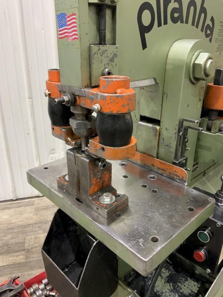 50 TON PIRANHA MODEL #P50 HYDRAULIC IRONWORKER: STOCK #80733