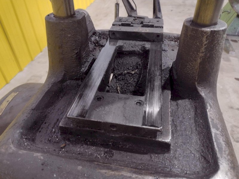 12 TON X 2 POST TISHKEN MODEL #4HW MECHANICAL ROLLFORM CUTOFF PRESS: STOCK #20530