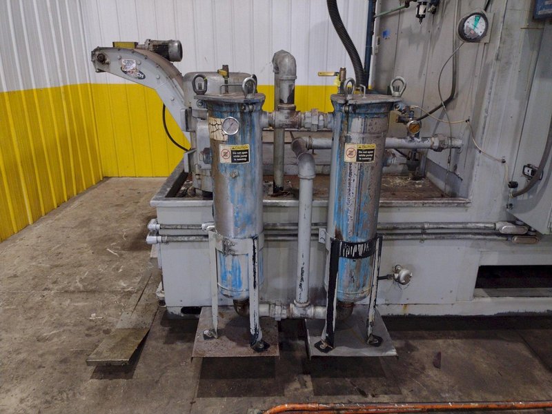 74" X 74" STOELTING MODEL #CSW8121 AUTOMATIC WASHER, WITH FLIP-UP DIE STATION POWERED INFEED, NEW 2012: YOBRO #25172