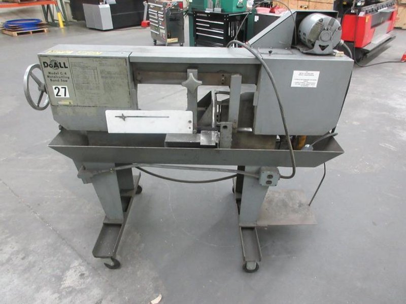 DoAll Model C-4 Horizontal Band Saw, 9&quot; Round Cap, 12&quot; Flat Capacity, 4 Speeds 65-180 FPM- Auction Item