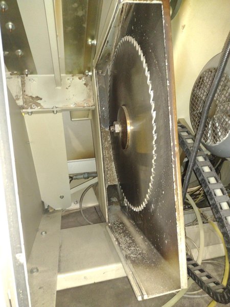 6" HIGH X 14" WIDE DIMTER  OPTICUT MODEL #S75 CROSS-CUT AUTOMATIC WOOD SAW, NEW 2003: STOCK #22923