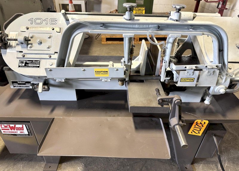10" x 16" Wellsaw Horizontal Band Saw 1016, 50-275 FPM, 1" Blade, Coolant, 2 HP, Reconditioned