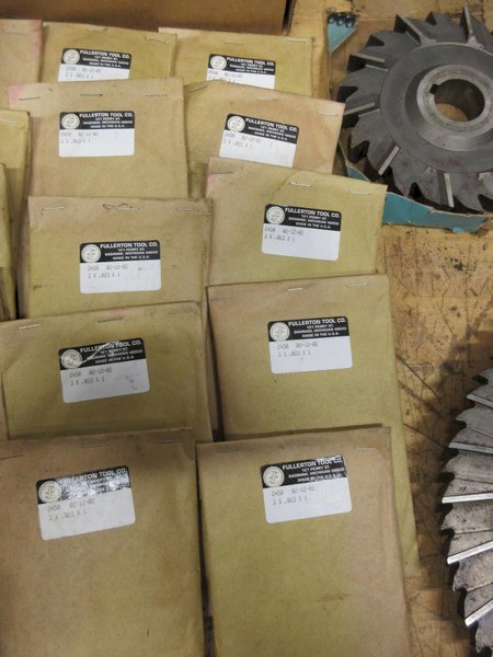 Side Milling Cutters, Slitting Saws, Woodruff Cutters, HSS Huge Lot, Mostly 1" Arbor and Larger- Auction Item