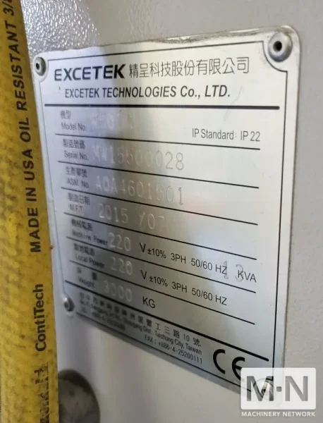 Excetek W500G Wire EDM, New 2015
